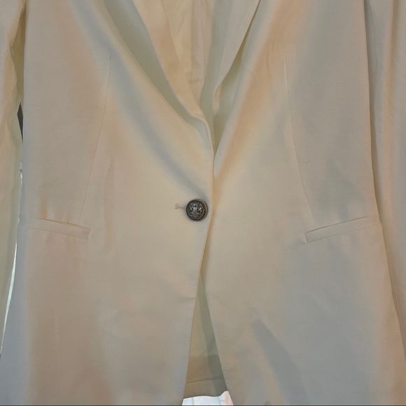 ZARA BASICS OFF WHITE BLAZER - Picture 3 of 5